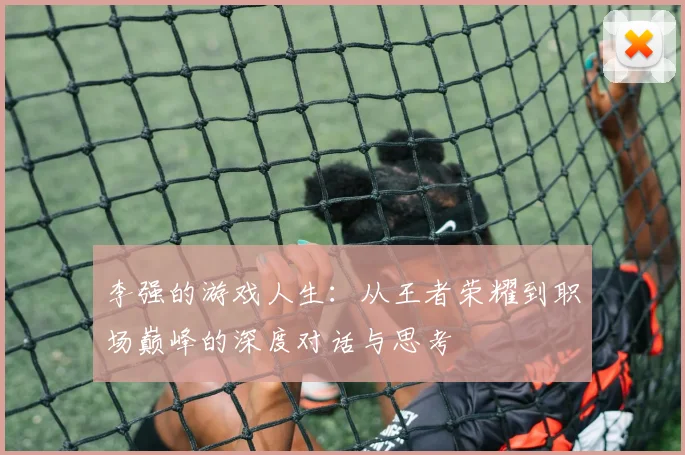 李强的游戏人生：从王者荣耀到职场巅峰的深度对话与思考